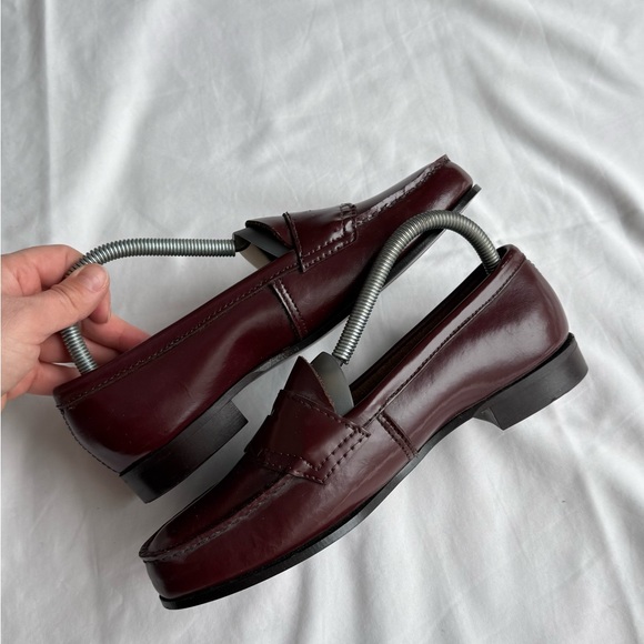 G.H. Bass Willa Penny Loafers Burgundy Leather Classic size 7.5 - Picture 4 of 10
